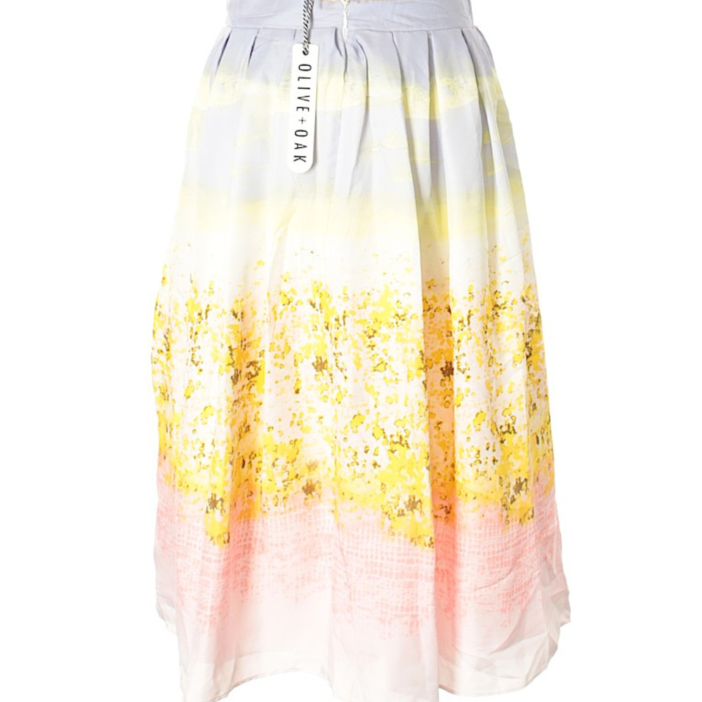 NWT Modcloth Olive & Oak floral skirt, S - Picture 3 of 8